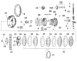 GZP Clutch hub stud, short (ES)