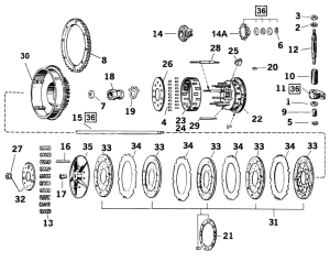 GZP Clutch hub HD Bearing Retainer (ES)