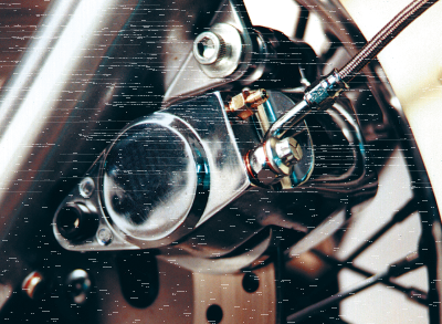 GZP Right front caliper only black 84-99 (ES)
