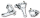 GZP Chrome rear caliper FXD00-05 (ES)