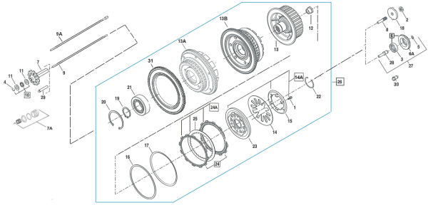 GZP Clutch pressure plate kit BT98-17 (ES)