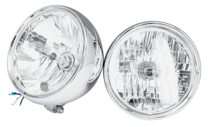 GZP Custom headlight 7" facet cut bottom (ES)