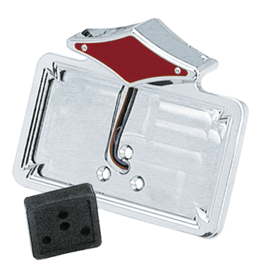 GZP Licensepl.w/diamond LEDlight rubberm (ES)