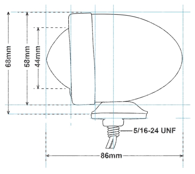 GZP Bullet light Red dual filament bu (ES)