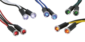 GZP LED indicator light clear lens stain