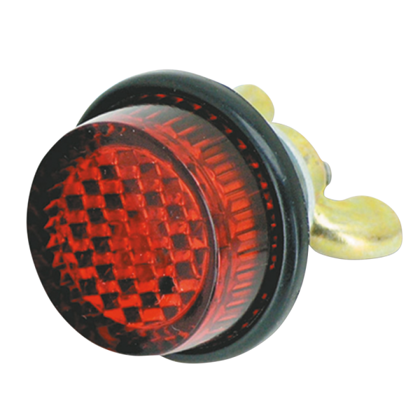 GZP Red bolt-on round reflector 20mm dia (ES)