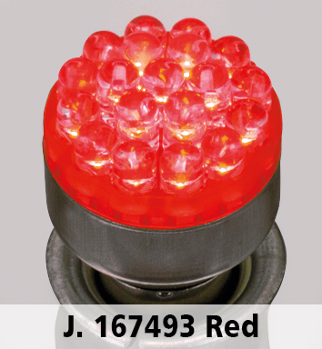 GZP DUAL CLUSTER 19XLED BULB RED BAY15D (ES)