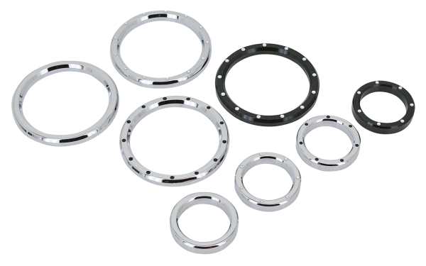 GZP Chr Smooth billet instr bezel 2" (ES)
