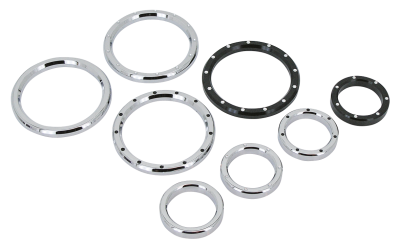 GZP Chr Smooth billet instr bezel 2" (ES)