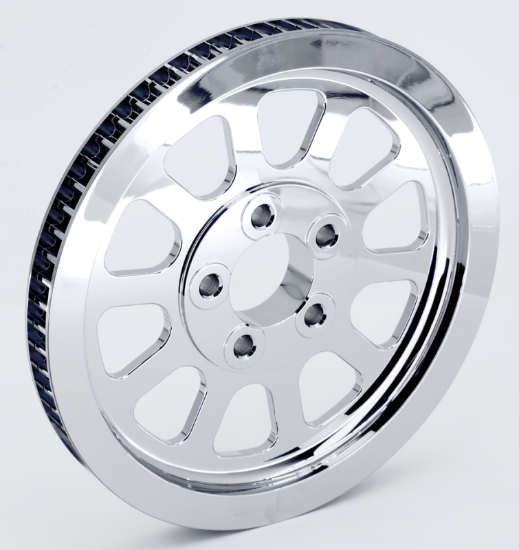 GZP Chrome 8-Spoke 66T 20mm belt sprocke (ES)