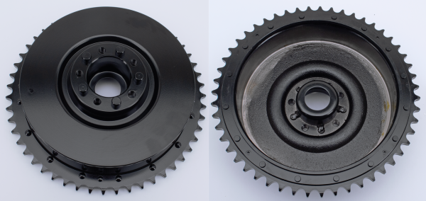 GZP black rear brake drum assy BT37-57 (ES)