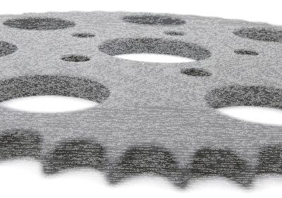 GZP Rear sprocket Black 49t. XL86-99 (ES)