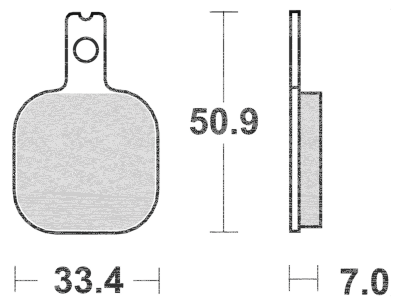 SBS HF Brake pads Billet 6 (6pack) (ES)