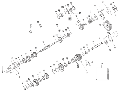 Bearing, gearbox mainshaft 41up # 9020 (ES)