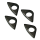 Cyl.base stud spacers BT78-84 black 8pck (ES)