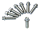 Chrome 12-Pnt screws 1/4-20x7/8", set/8 (ES)
