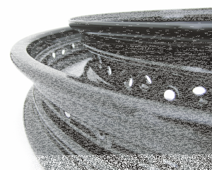 Black DC rim MT3.0x16-40H pre-05 Pattern (ES)
