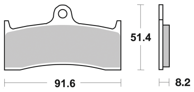 SBS HF Front brake pads Buell 98-02 (ES)