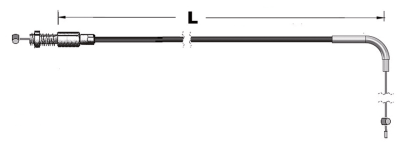 Idle cable black HSR BL97-up LN=32"