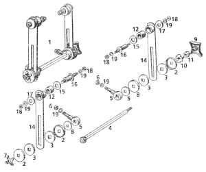 Ride control kit 36-52 chrome (ES)