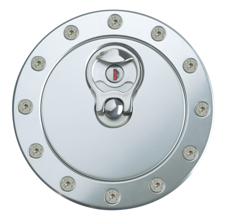 Aero 500 gas cap w/lock & 12 hole flange (ES)