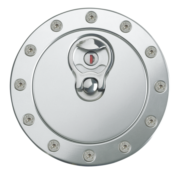 Aero 500 gas cap w/lock & 12 hole flange (ES)