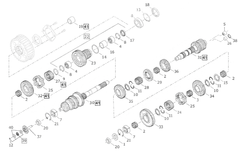 5pck Thrust washer pushrod end (ES)