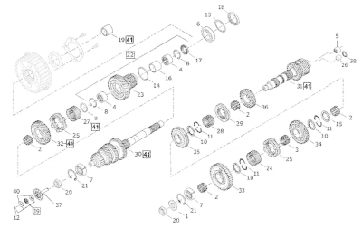 5pck Thrust washer pushrod end (ES)