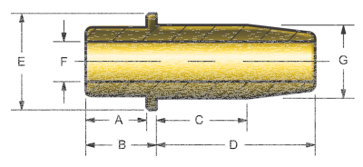 Bronze guide Pan/Shov 48-79 +004 in. (ES)