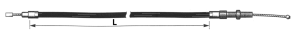 Clutch cable FLH/T79-82 FXR82 Std. L=55" (ES)