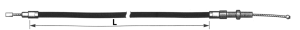 Clutch cable FLH/T79-82 FXR82 Std. L=55"