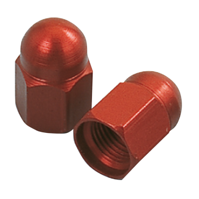 ANODIZED VALVE CAPS RED (ES)