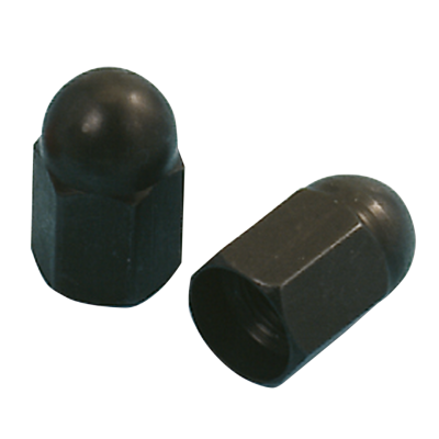 ANODIZED VALVE CAPS BLACK (ES)