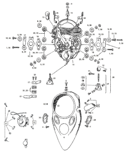 COLONY Panel switch knob kit, chrome (ES)