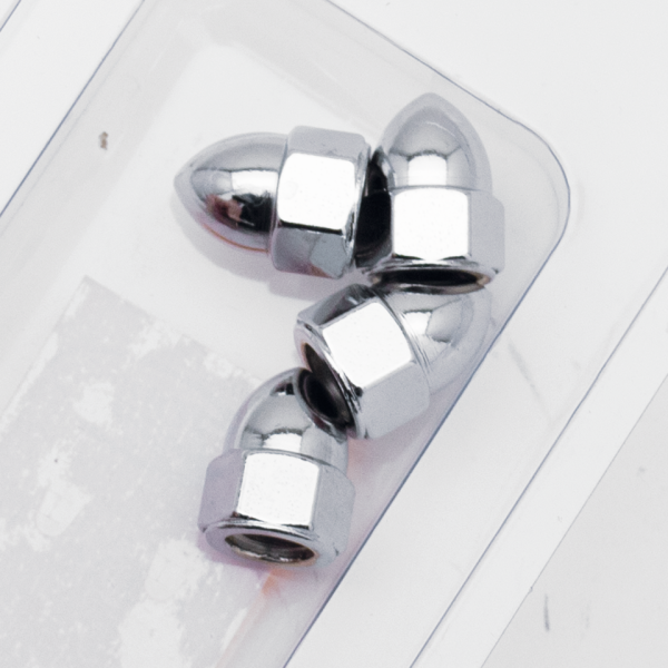 Chrome acorn nuts 5/16-24 UNF set/4 (ES)