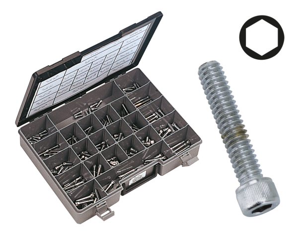 Ass. tray allen head screws chrome UNC (ES)