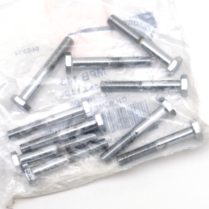 10pck Chrome hex screws 1/4-28x1-3/4 (ES)