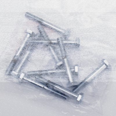10pck Chrome hex head screws 1/4-28x2 (ES)