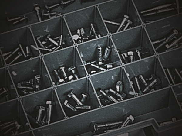 10pck Chrome hex head screw 1/4-20x1-1/4 (ES)