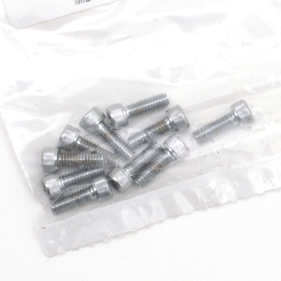 10pck Chrome allen screws 8-32x1/2" (ES)