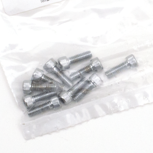 10pck Chrome allen screws 8-32x1/2" (ES)