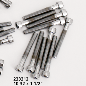 10pck Chrome allen screws 10-32x1-1/2 (ES)