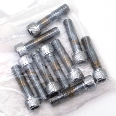 10pck Chrome allen screws 3/8-24x1.500 (ES)