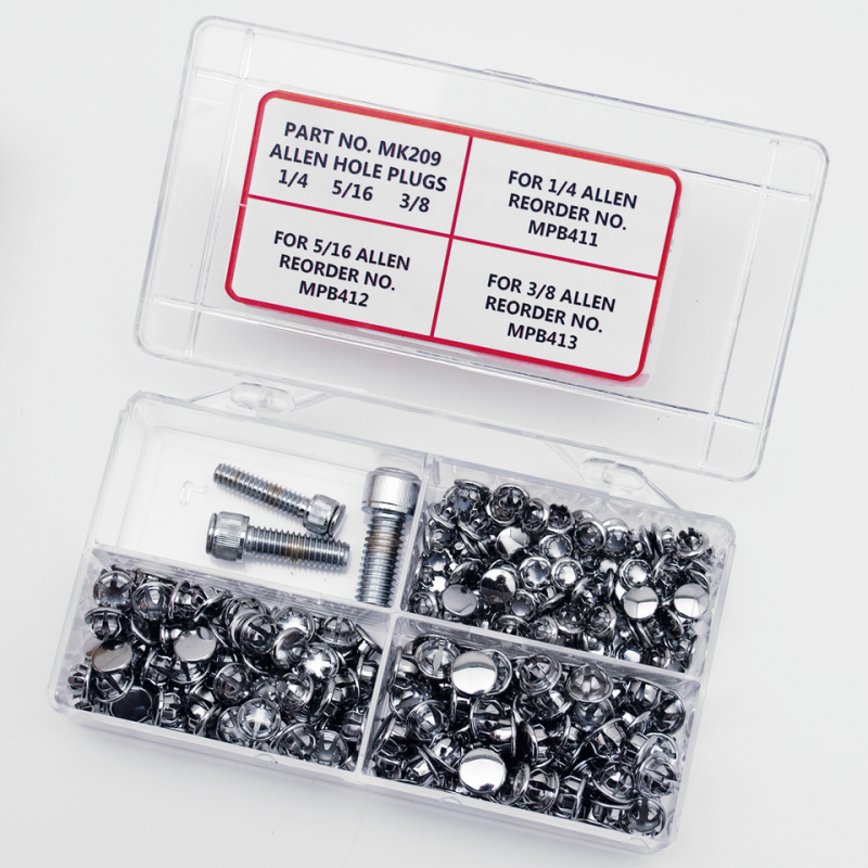 Ass tray chrome hole plugs for allen scr (ES)