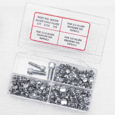 Ass tray chrome hole plugs for allen scr (ES)