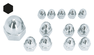 50pck Chrome acorn nuts M10x1.5 (ES)