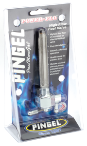 POWER FLO petcock single down outlet Chr (ES)