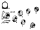 10pck Gasket, Intake Manifold 39-51, W, (ES)