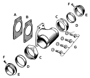 10pck Gasket, Intake Manifold 40-65, Lin (ES)