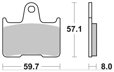 SBS rear brake pads XL14-22 (ES)
